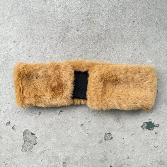 Brown Faux Fur Headband Head Wrap - Picture 8 of 12